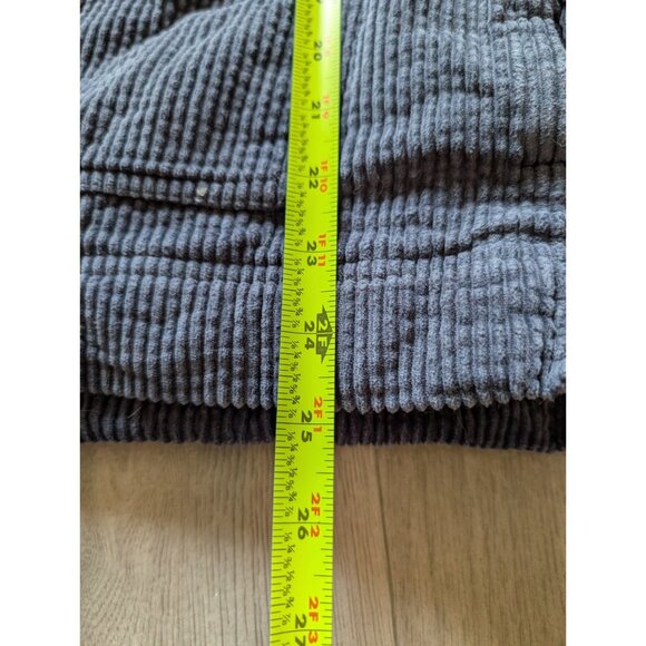 L.L.Bean Womens Small Blue Corduroy Sherpa-Lined Jacket With Button Front Pocket - Picture 8 of 9